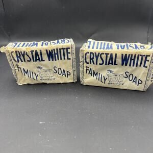 Vintage Bar Peets Crystal White Family Soap Laundry LOT OF 2 Prop TV Movie
